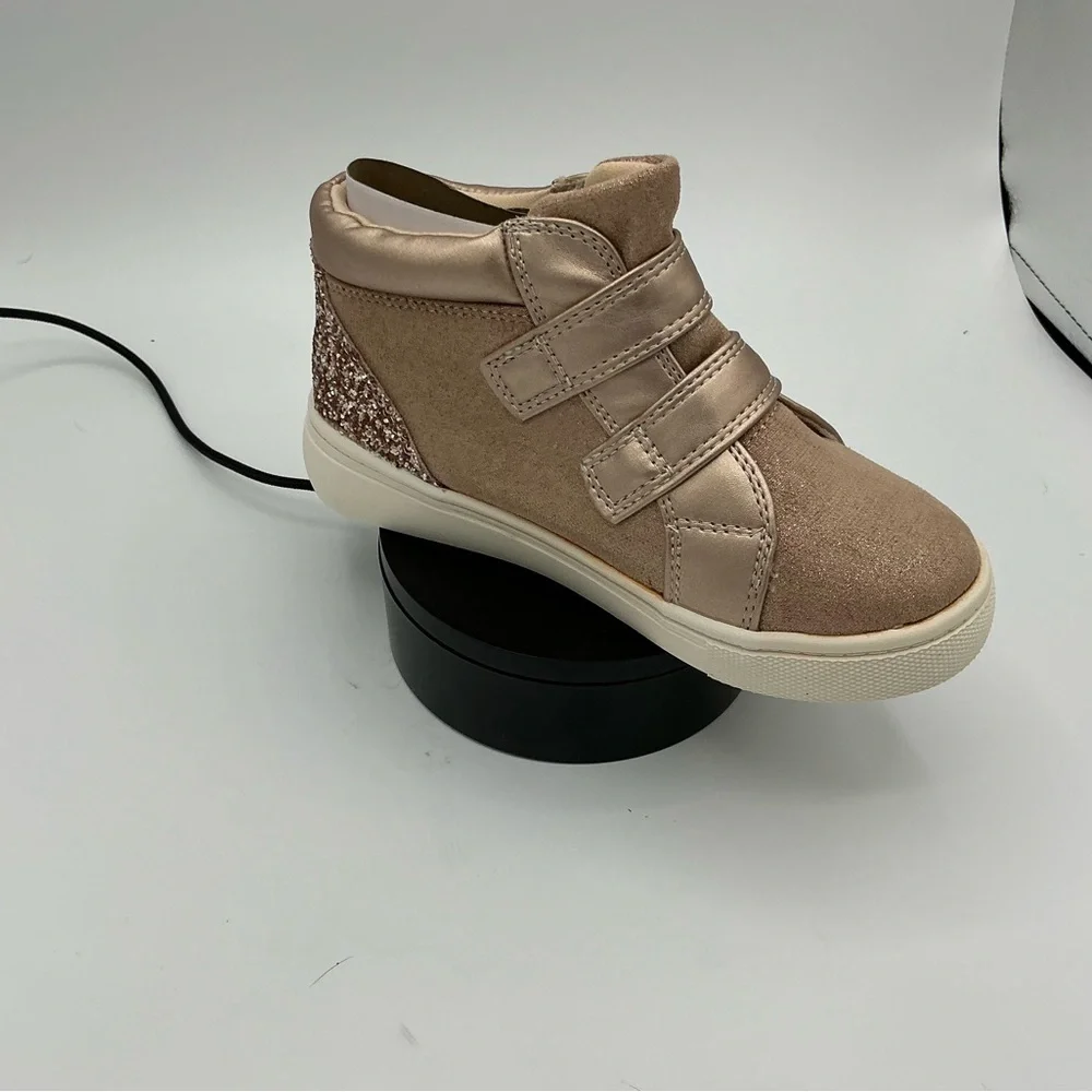 Joie Kids Sneakers in Sparkling Pink and Tan - Picture 2 of 5